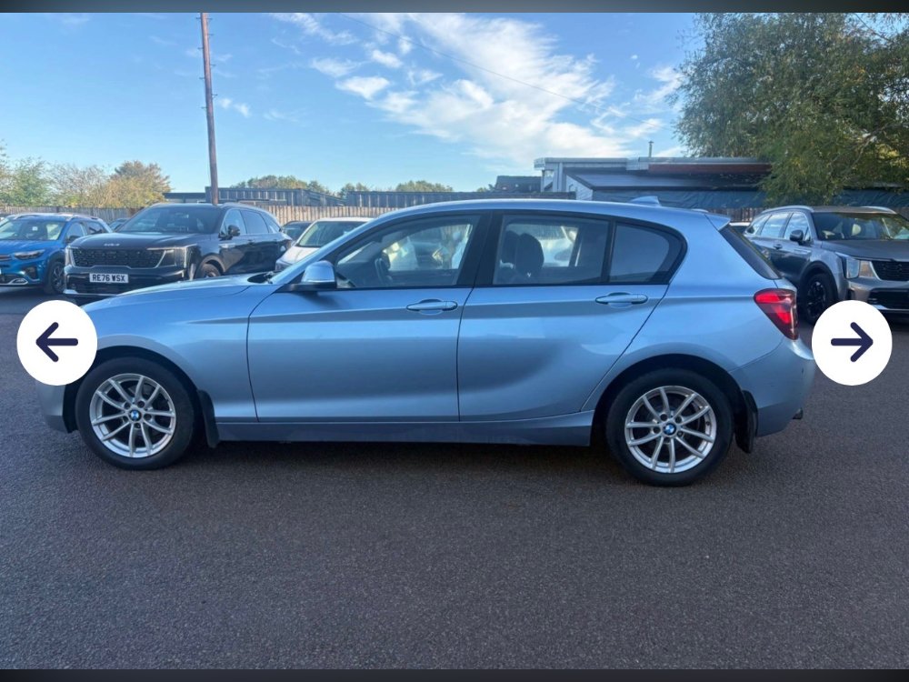 Blue 2012 BMW 1 Series 1.6 116i SE Hatchback 5dr Petrol Auto Euro 5 s/s 136 ps in Alresford