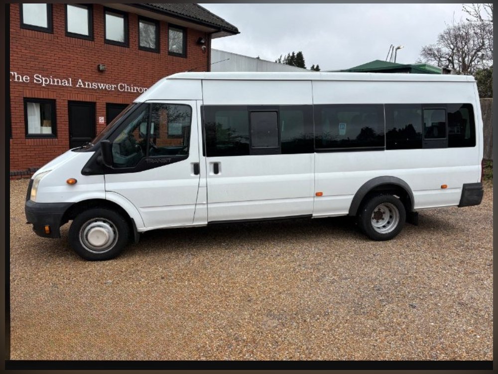 White 2012 Ford Transit 2.2 TDCi 430 HDT Minibus 5dr Diesel Manual RWD L4 H2 133 bhp in Alresford