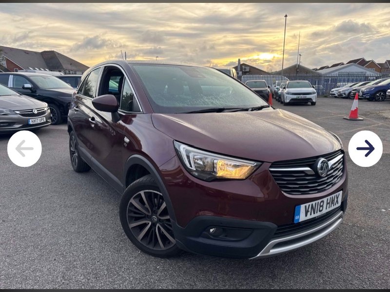 Red Vauxhall Crossland X 1.6 Turbo D Elite Nav SUV 5dr Diesel Manual Euro 6 s/s 120 ps